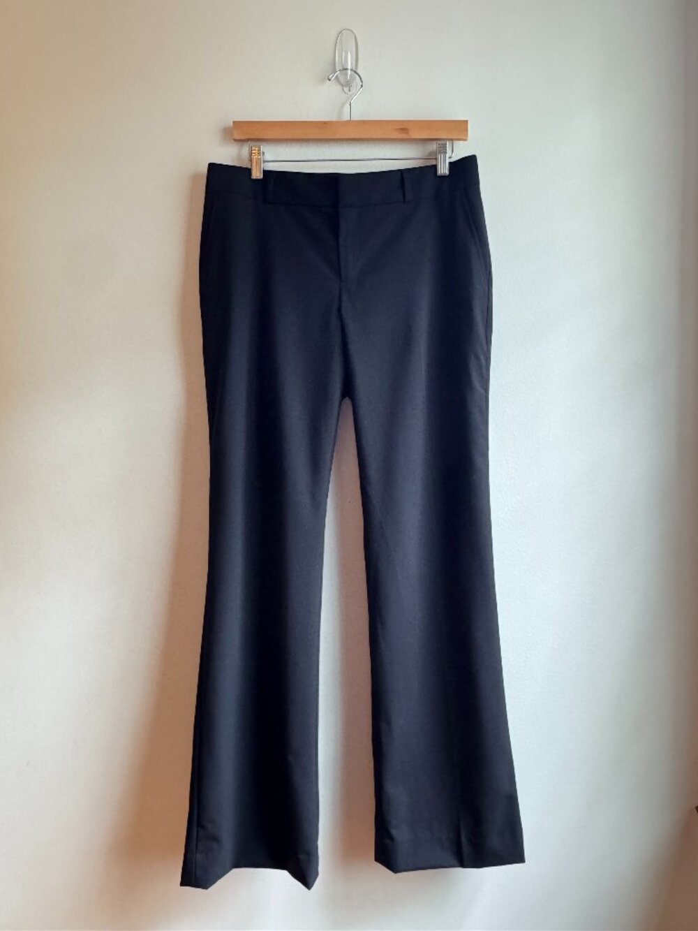 Banana Republic The Martin Fit Women's Wool Stretch Dress Pants Black Size 6